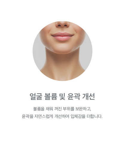 얼굴 볼륨 및 윤곽 개선